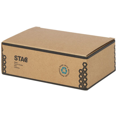 Octo zestaw śrubokrętów 8-w-1 z tworzyw sztucznych pochodzących z recyklingu z certyfikatem RCS z latarką Czarny 10456990 (2)