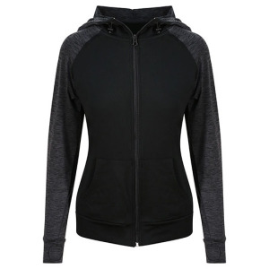 Bluza Damska Slim Odprowadzajaca Wilgoc - Grey & Grey Melange