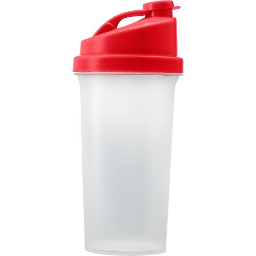 Bidon, butelka sportowa 700 ml, shaker czerwony V7468-05 (4)