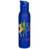 Sky jednościenna butelka na wodę o pojemności 650 ml wykonana ze stali nierdzewnej z recyklingu z certyfikatem RCS Niebieski 10086852 (1) thumbnail