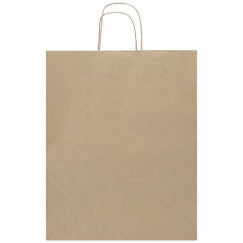 Kraft torba papierowa 80–90 g/m2 ze skręcanymi uchwytami — 32 x 17 x 39 cm Kraftowy brąz 1PQ01006 (1)