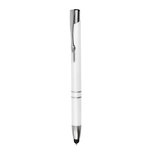 Plastikowy długopis z touchpenem / Strix Biały IP13148000 