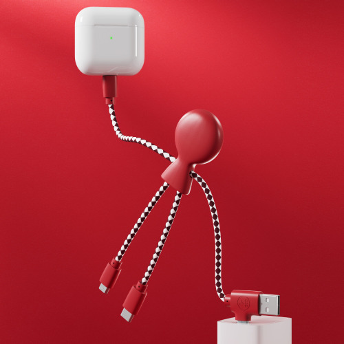 2081 | Xoopar Mr. Bio Charging cable Czerwony LT41004-N0021 (5)