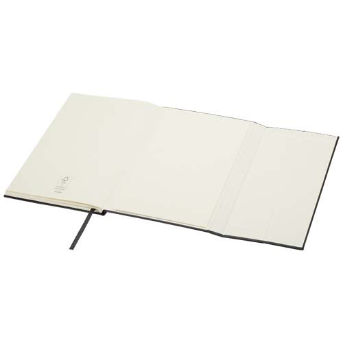 Alejandra notatnik A5 w twardej okładce ze skóry z recyklingu Czarny 10792090 (7)