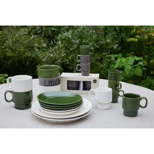 Kubek do herbaty COFFEE & MORE 2-szt, biały Biały 5018503- (2)