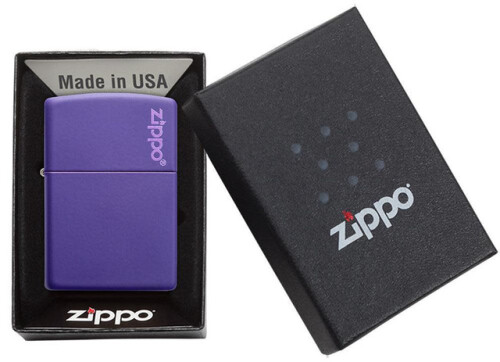 Zapalniczka Zippo Classic z logo Fioletowy mat ZIP60005221 (2)