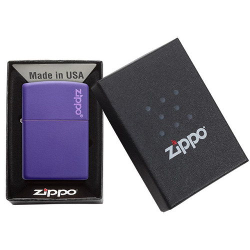 Zapalniczka Zippo Classic z logo Fioletowy mat ZIP60005221 (2)