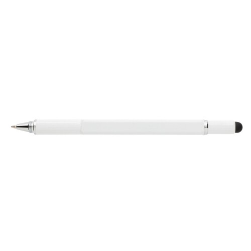 Długopis wielofunkcyjny, poziomica, śrubokręt, touch pen biały V1996-02 (8)