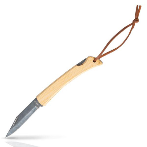 Nóż z bambusową rączką i sznureczkiem / Bamblade Light Brown IP20021738 (2)