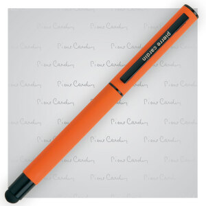 Pióro kulkowe touch pen, soft touch CELEBRATION Pierre Cardin Pomarańczowy