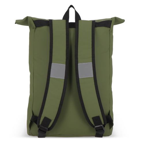 Powlekany PU plecak R-PET 600D o pojemności 20 l Oliwkowa zieleń LT95357-N0043 (4)