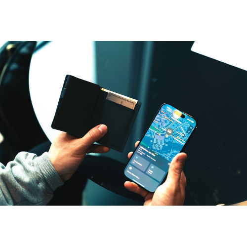 Portfel z lokalizatorem, bezprzewodowy wykrywacz Seekcard Czarny P301.5901 (10)