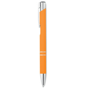 Długopis z gumowym wykończenie pomarańczowy