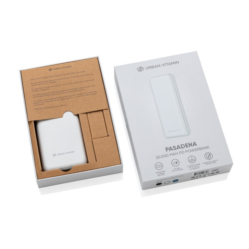 Szybki power bank 20000 mAh Urban Vitamin Biały P322.753 (11)