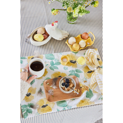 ELLEN KIELISZEK NA JAJKO 2 SZT., KREMOWY Kremowy 5018451- (2)