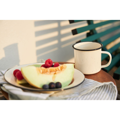 Emaliowany kubek DORIS, beżowy Default 5018175- (3)