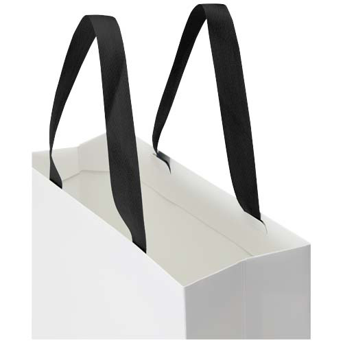 Torba papierowa Smartfold 210 g/m² z uchwytami ze wstążki i matowym laminowaniem – 31 x 12 x 31 cm Czarny 1ZM01890 (3)
