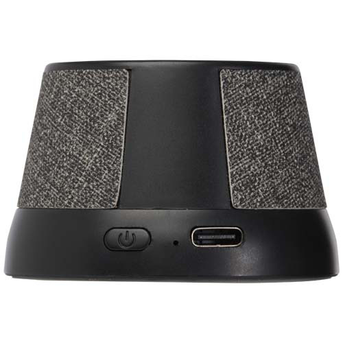 Horna głośnik bezprzewodowy z mocowaniem magnetycznym, o mocy 3 W z tworzyw sztucznych pochodzących z recyklingu Czarny 12445290 (4)