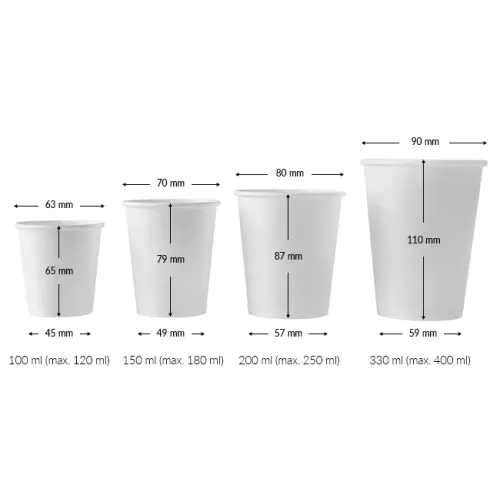 Kubek jednorazowy papierowy 100 ml Wielokolorowy PUP01.100 (1)