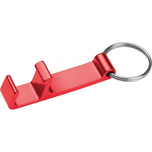 Brelok metalowy otwieracz do butelek ADRIANO Czerwony 8232505 (1)