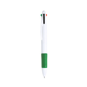Długopis, wielokolorowy wkład zielony