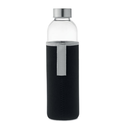 Szklana butelka w etui 750ml czarny MO6545-03 (1)