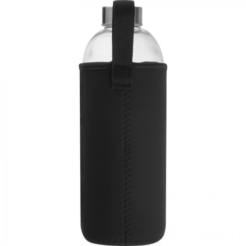 Butelka szklana z pokrowcem 1000 ml JESSICA Czarny 6242703 (8)