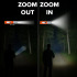 Akumulatorowa latarka LED 10 W z funkcją zoom 300 lm Biały LT93319-N0001 (2) thumbnail