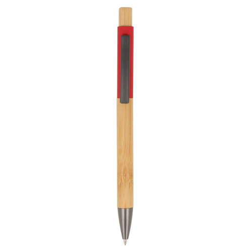 Pióro kulkowe Madrid bamboo Czerwony LT87752-N0021 (1)