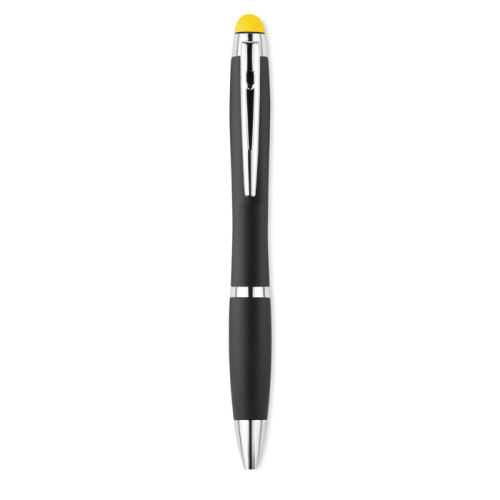 Długopis z podświetlanym logo żółty MO9340-08 