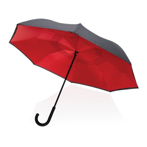 Odwracalny parasol 23" Impact AWARE rPET czerwony P850.634 (13)