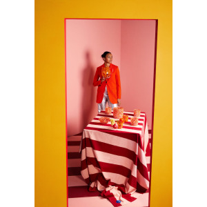 MESSY SZKLANKA 2-PACK, CZERWONY/POMARAŃCZONY