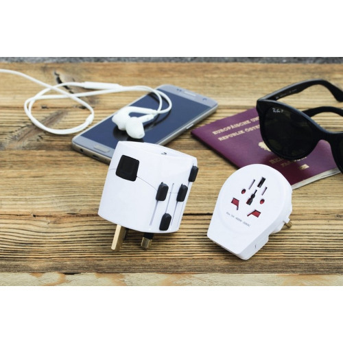 Uniwersalna ładowarka, adapter podróżny SKROSS PRO – World and USB Biały VSK03-02 (7)