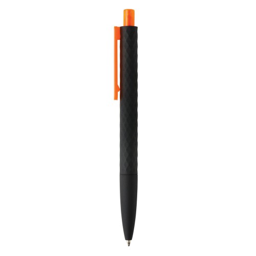 Długopis X3 pomarańczowy, czarny P610.978 (2)