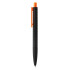 Długopis X3 pomarańczowy, czarny P610.978 (2) thumbnail