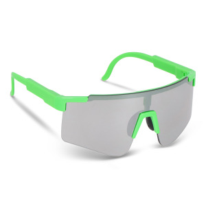 Sportowe okulary przeciwsłoneczne Tom R-PC z lustrzanymi soczewkami UV400 Asortyment fluoru / zielony