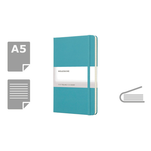 MOLESKINE Notatnik ok. A5 Turkusowy VM301-29 