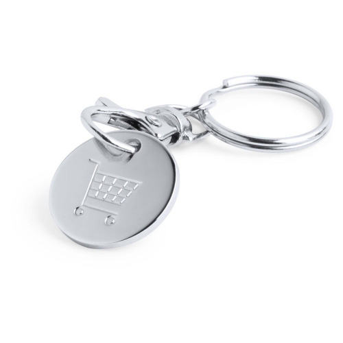 Brelok do kluczy, żeton do wózka na zakupy żółty V4722/A-08 (3)
