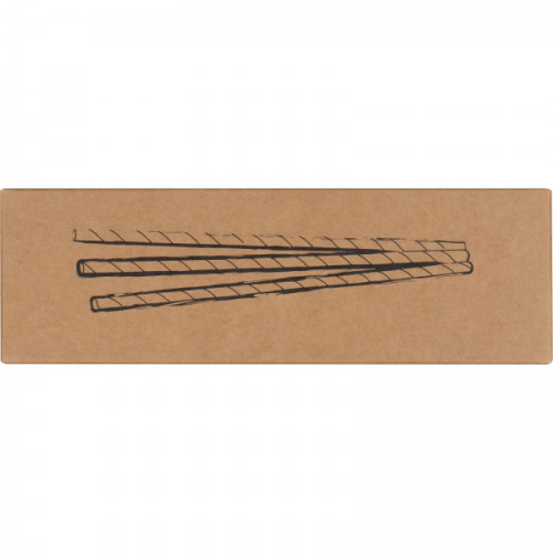 Słomki do napojów tekturowe 100 szt. CARTER Czarny 8149103 (3)