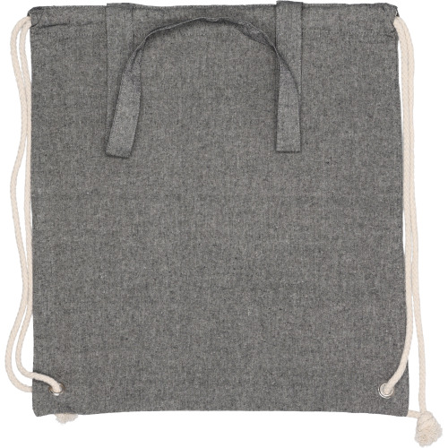 Torba bawełniana z długimi uszami z recyklingu 140 g/m2 ADDISON Czarny 254303 (1)