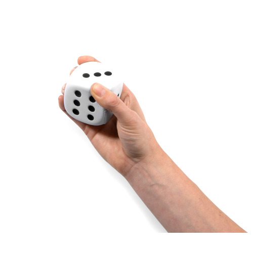 Antystres "kostka do gry" Biały V2557-02 (1)