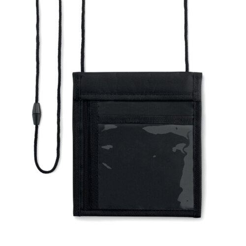 Nylonowy portfel 70D czarny MO9042-03 