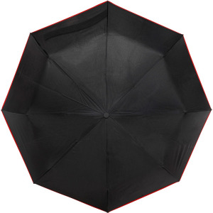 Wiatroodporny parasol automatyczny, składany Czerwony