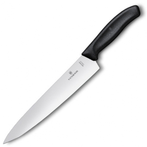 Nóż kuchenny, szerokie ostrze, 19 cm, pudełko upominkowe czarny