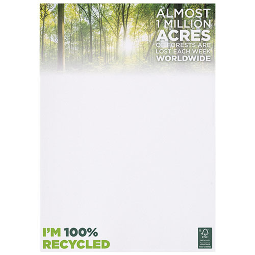 Notatnik Desk-Mate® w formacie A4 z materiałów z recyklingu Biały 21280012 (1)