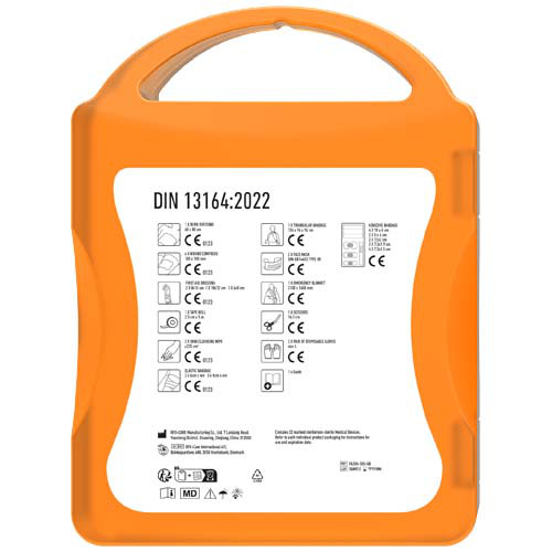 MyKit Zestaw Pierwszej Pomocy DIN Przezroczysty pomarańczowy 1Z253108 (4)