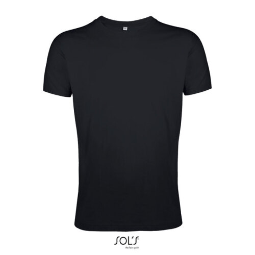 REGENT F Męski T-Shirt 150g deep black S00553-DB-L 