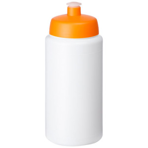Bidon Baseline® Plus o pojemności 500 ml ze sportowym wieczkiem i uchwytem Biały