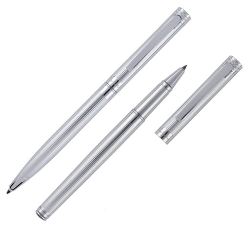 Zestaw piśmienny długopis i pióro kulkowe RENEE Pierre Cardin Szary B0400200IP307 