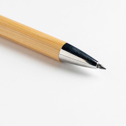 Bambusowy wieczny ołówek z metalowym klipem / Bamfinit Light Brown IP29013738 (4)